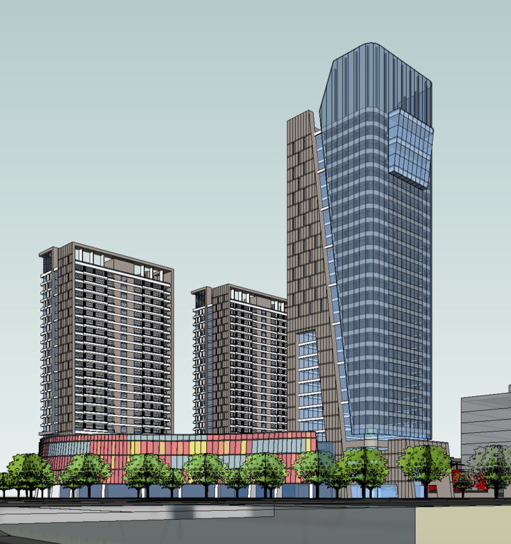 超高层写字楼、住宅及商业综合体SketchUp模型