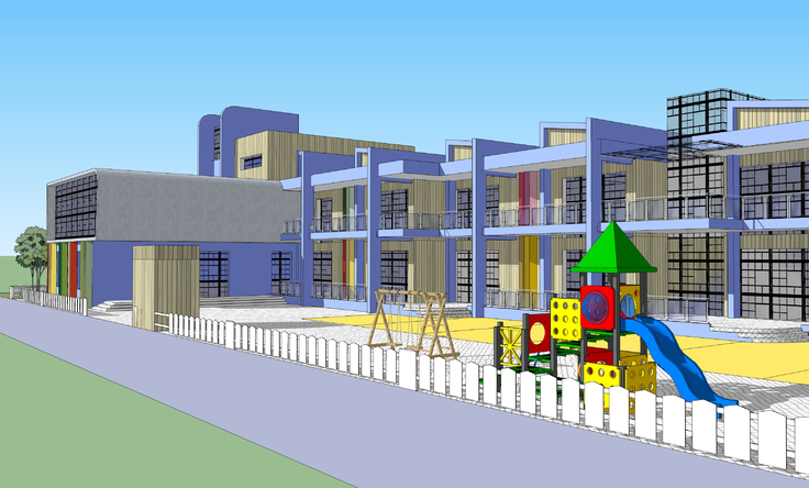 幼儿园教学楼设计方案sketchup模型