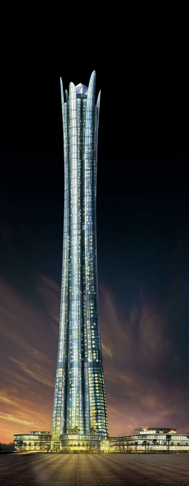 迪拜世界之塔大厦，迪拜，阿联酋由日建设计建筑