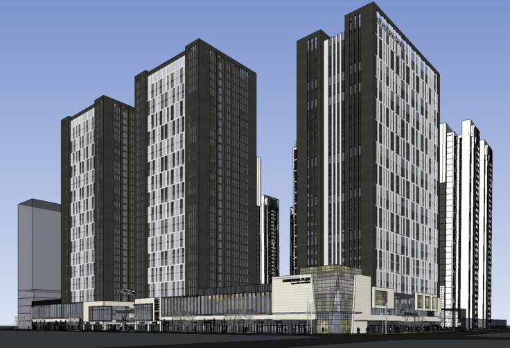 现代风格城市综合体SketchUp模型
