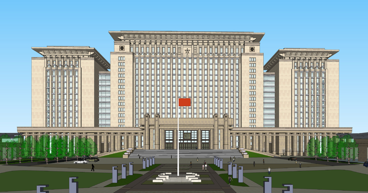 政府办公楼设计方案sketchup模型