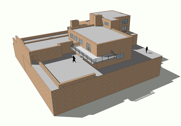 密斯·凡·德罗—沃尔夫住宅sketchup模型