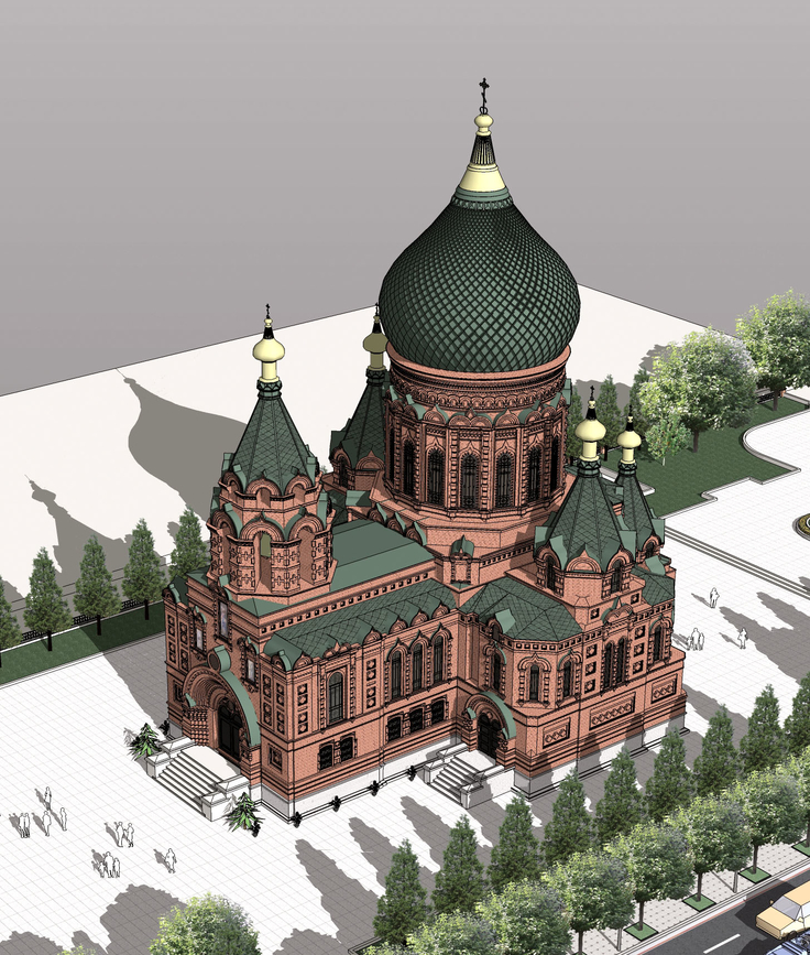 圣索菲亚教堂SketchUp模型