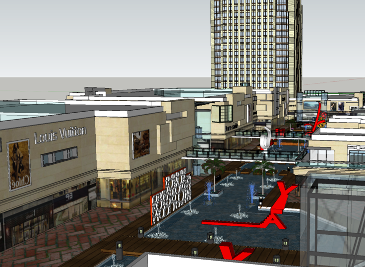 商业街和城市综合体SketchUp模型