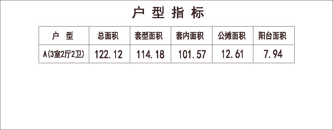  北方 1梯3户 11层 户型