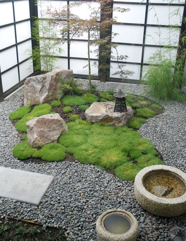 日式风格小庭院景观设计