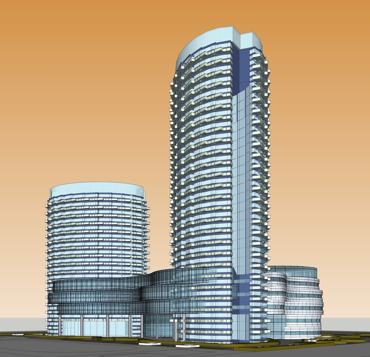 WESTIN-蝴蝶商务酒店设计方案sketchup模型