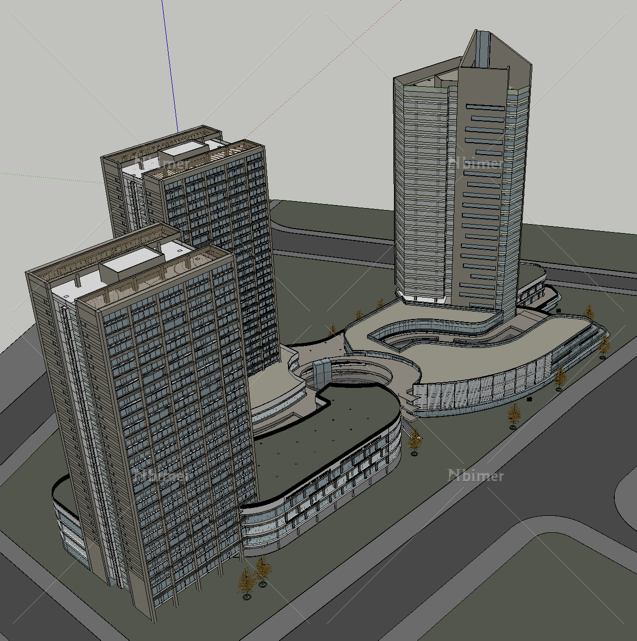 某城市综合体SketchUp模型