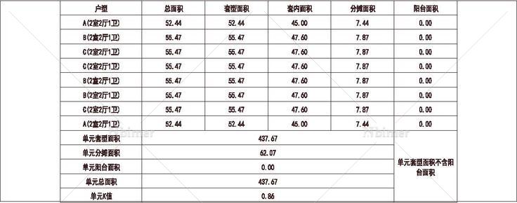  北方 1梯8户 11层 户型 