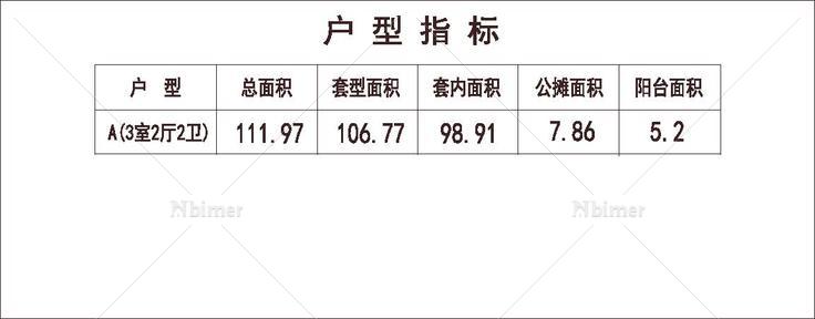 北方 1梯2户 6层 户型