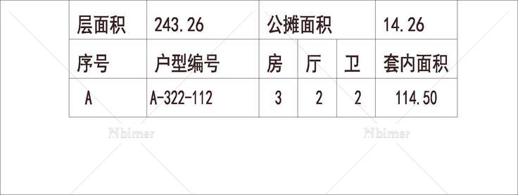 南方 1梯2户 6层 户型