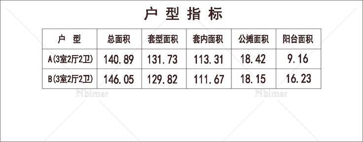 北方 1梯2户 11层 户型