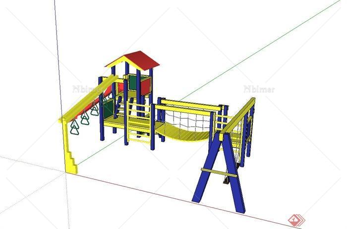 公园儿童游乐设施设计su模型