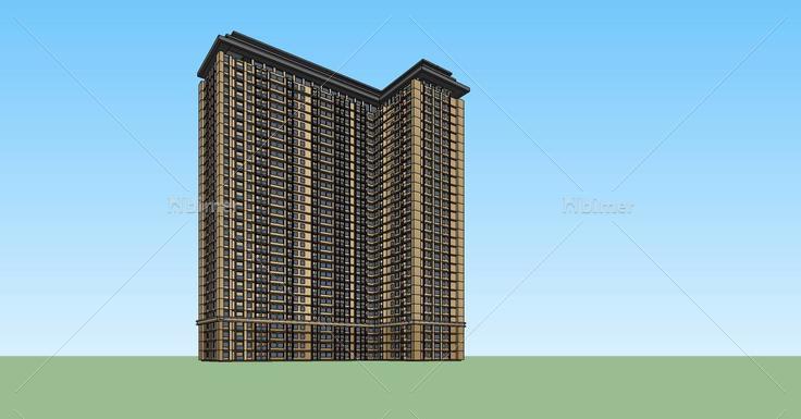 欧式高层办公楼(79833)su模型下载