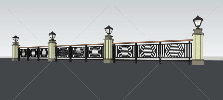 栏杆(78986)su模型下载
