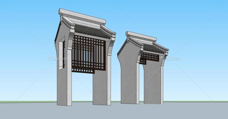 建筑构件-入口(79089)su模型下载