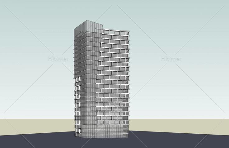 现代高层办公楼(48896)su模型下载