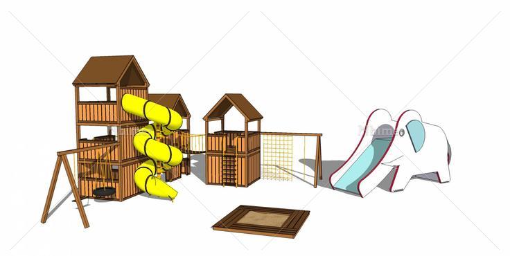 儿童景观游乐设施公园39(143361)su模型下载