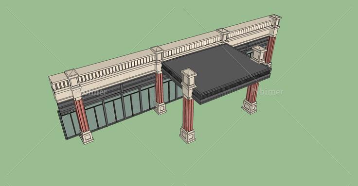 建筑构件-门头(75823)su模型下载