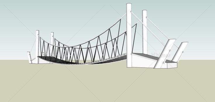 景观-吊桥(69631)su模型下载