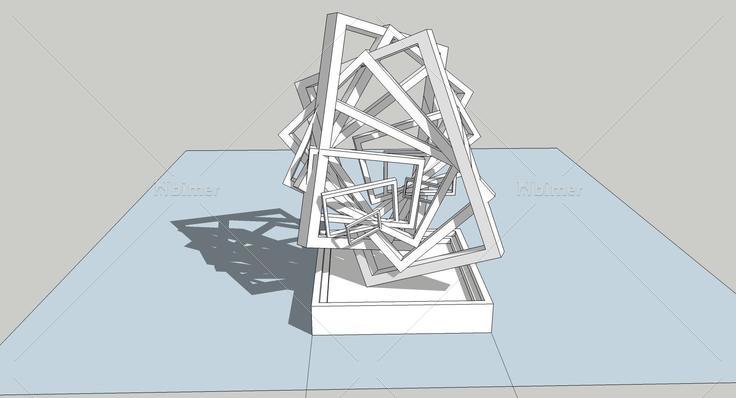 现代雕塑设计41(105322)su模型下载