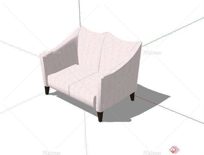 现代室内沙发椅设计SU模型[原创]