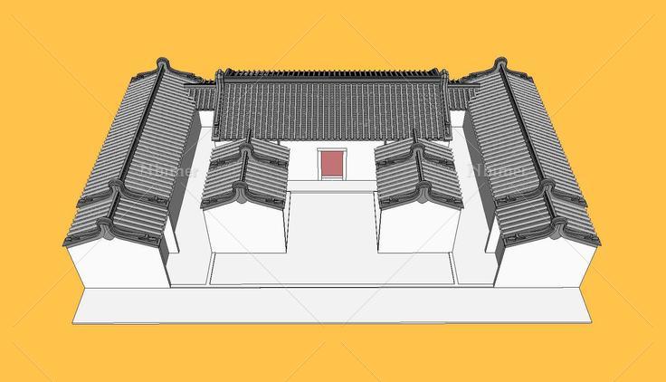 潮汕传统民居建筑(96615)su模型下载