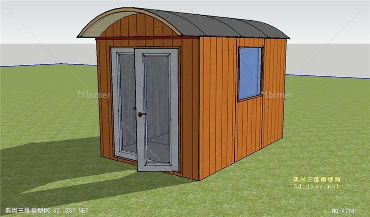 简单的小木屋的SU模型