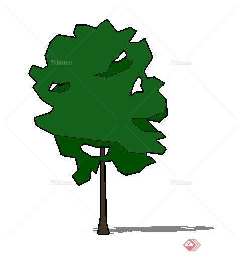 一个园林景观树木SU模型素材（4）