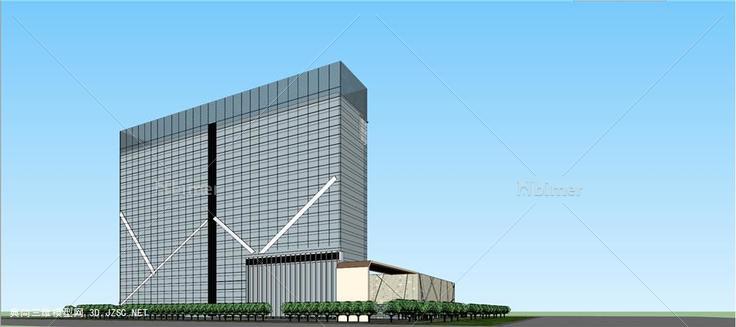 峰达大厦高层办公楼 高层办公楼su模型