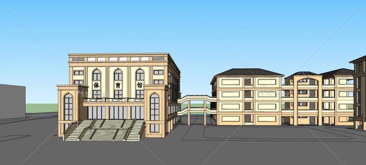 学校--小学(76674)su模型下载