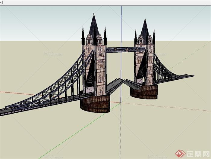 法国交通大桥设计su模型[原创]