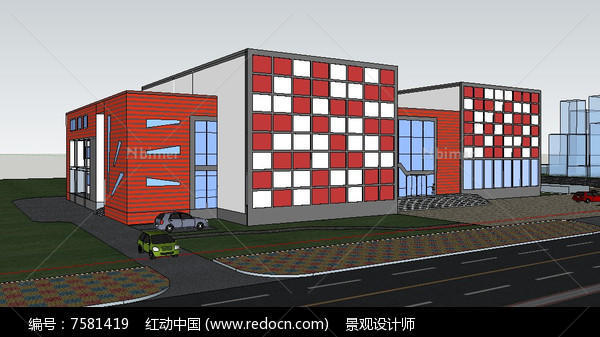 电影院设计方案建筑草图大师SU模型