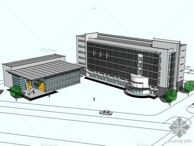 003办公楼模型(139671)su模型下载