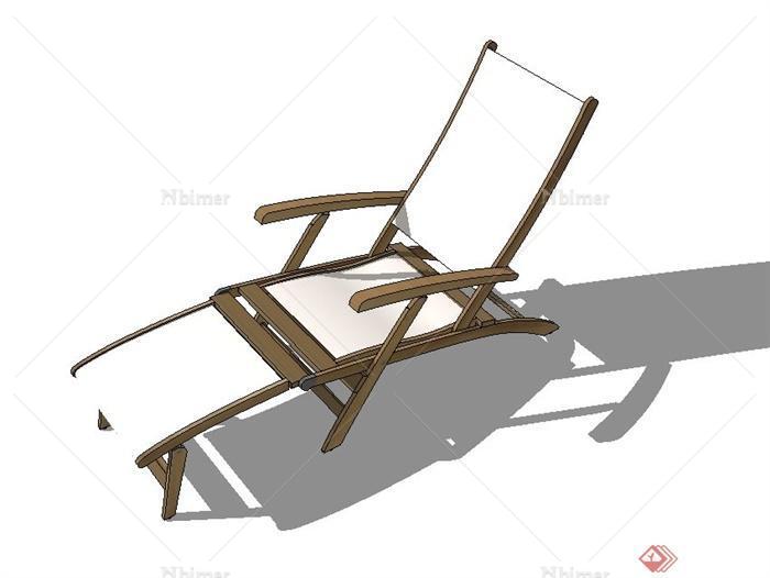 一把太阳椅设计SU模型