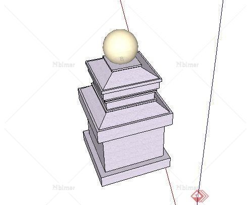 石灯SketchUp(SU)3D模型