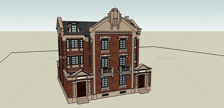 古典 欧式 英式 别墅102407(202902)su模型下载