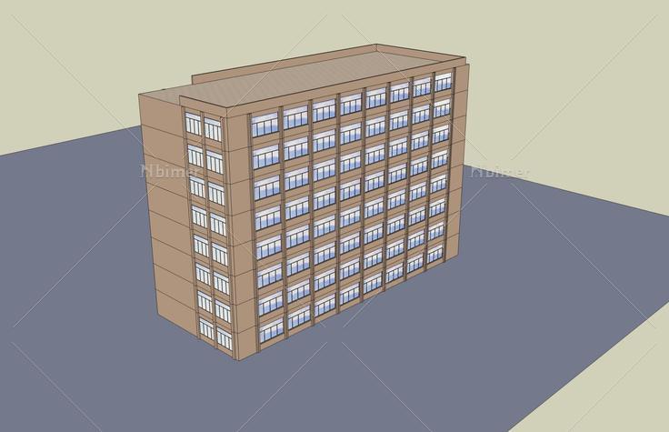 现代小高层办公楼(47942)su模型下载