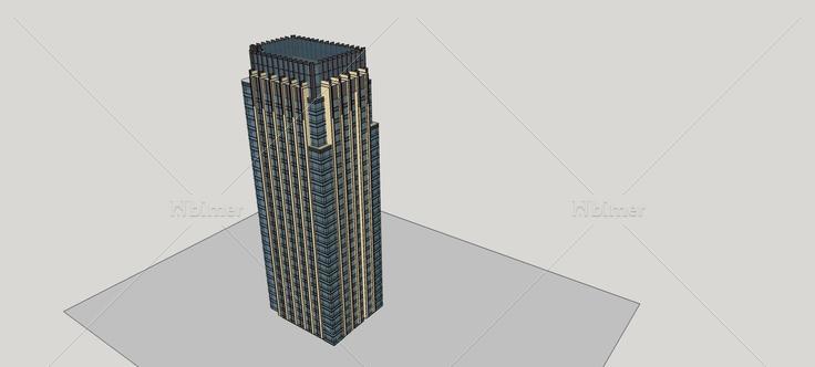 新古典风格高层办公楼(82241)su模型下载