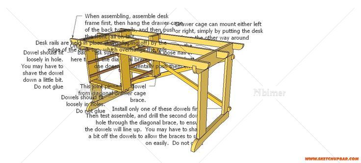 Sketchup家具设计结构组装演示。