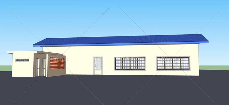 现代坡屋顶办公楼(46937)su模型下载