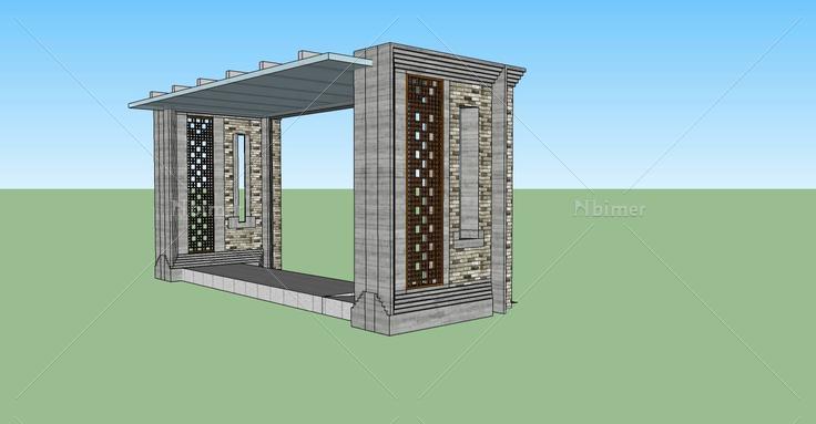 建筑构件-大门(75849)su模型下载