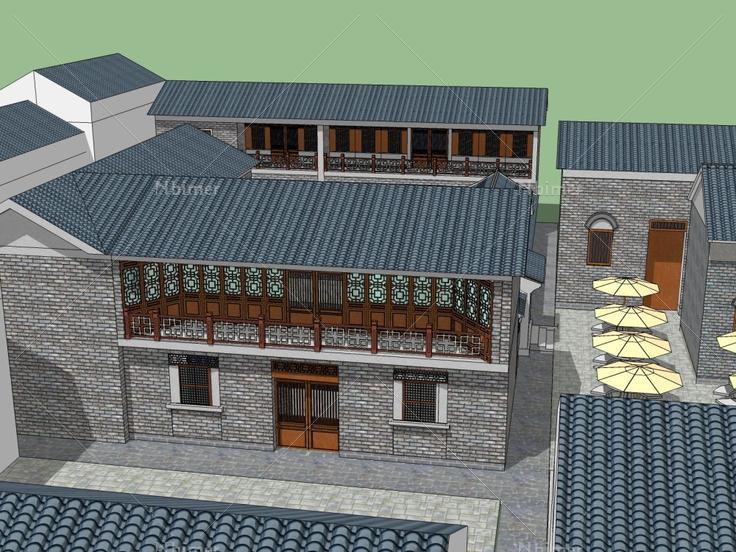 住宅，中式风格，2层