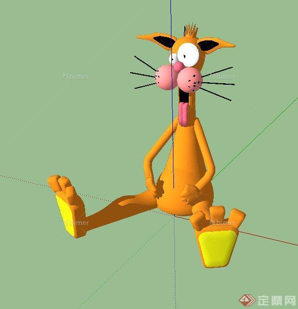 3D动漫人物机器猫设计SU模型