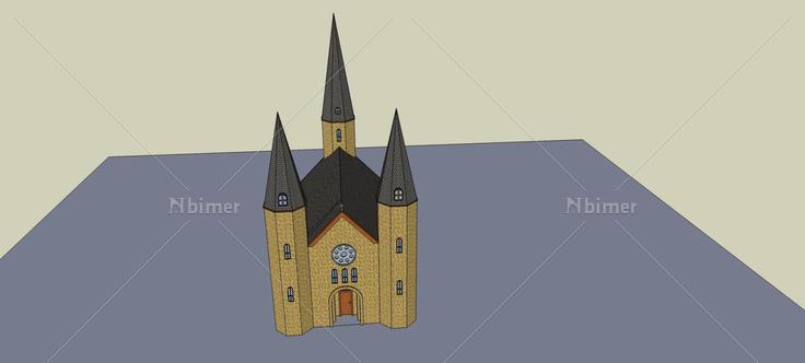 教堂(80130)su模型下载