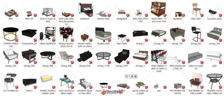 发一套自己收藏使用的家具模型，各个精品！！！