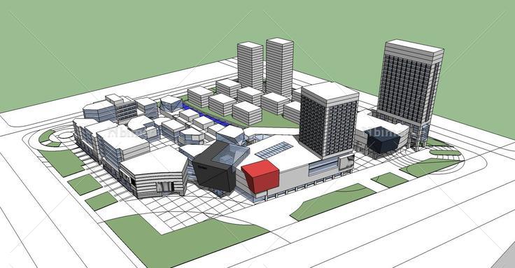 商业综合体(73056)su模型下载