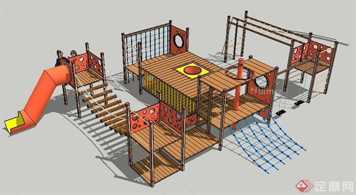 某现代风格游乐设施su模型