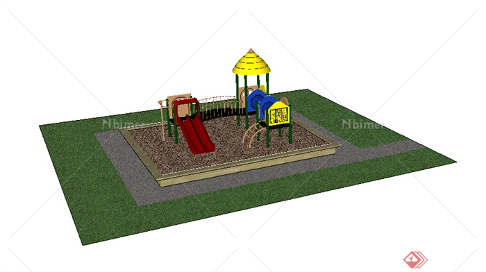 某儿童游乐设施设计SU模型素材9