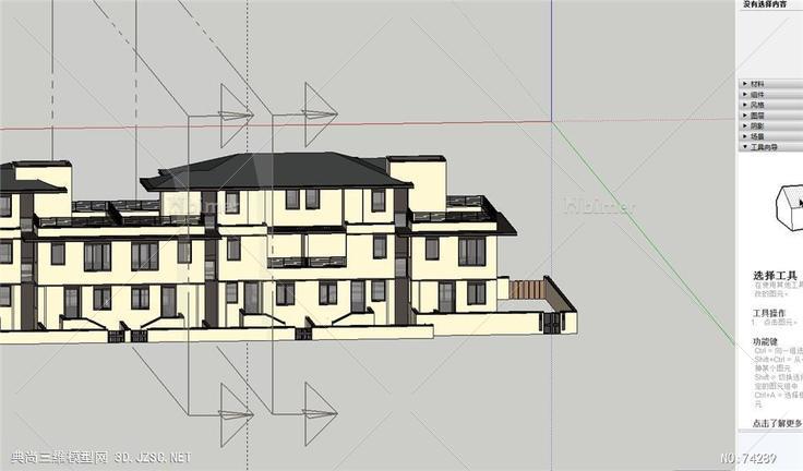 联排别墅CAD模型完整方案图